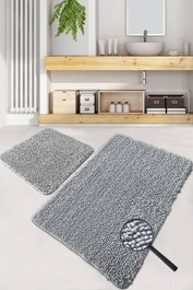Mijölnir Victoria Juego de alfombrillas de baño Gris